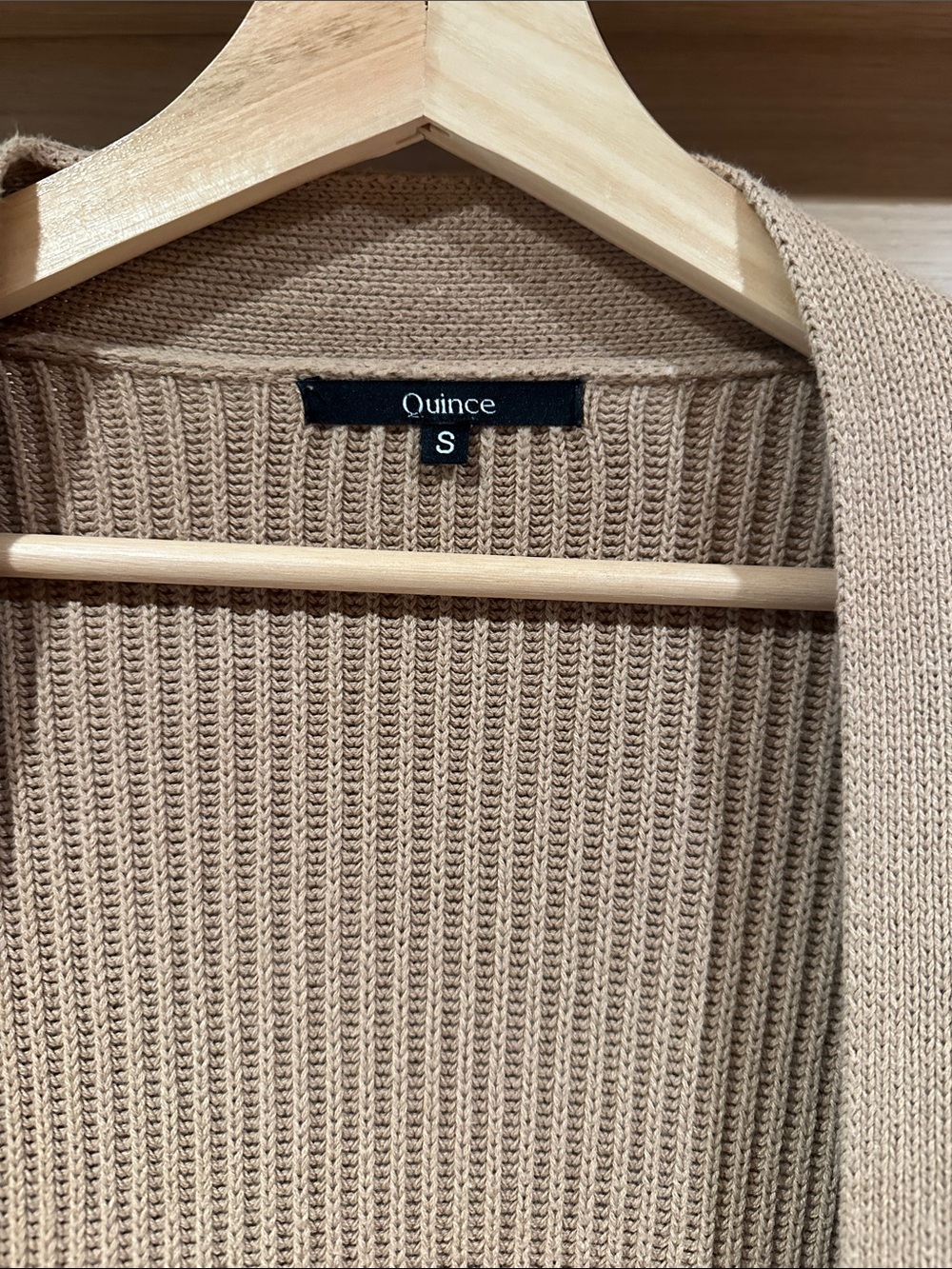 Quince Ribbed Open Front Cardigan - Picture 3 of 6